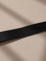 Black Formal Leather Belt