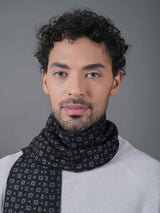 Black Geometric Muffler - TOSSIDO