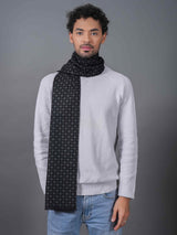 Black Geometric Muffler - TOSSIDO
