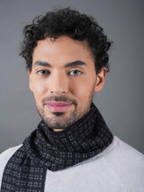 Black Geometric Muffler - TOSSIDO