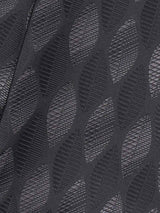 Black Geometric Woven Cravat & Pocket Square Set - TOSSIDO