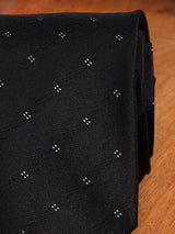 Black Geometric Woven Necktie - TOSSIDO