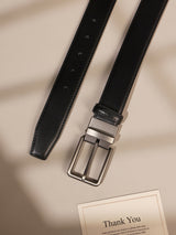 Black Glossy Leather Belt