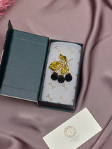 Black & Gold Blackberry Brooch - TOSSIDO