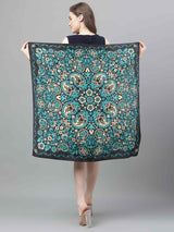 Black & Green Paisley Scarf & Scarf Bag Set - TOSSIDO