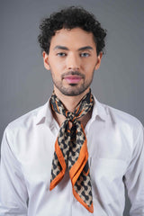 Black Horse Print Neckerchief - TOSSIDO