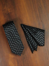 Black Necktie & Pocket Square Giftset - TOSSIDO