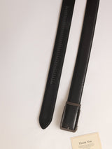 Black No-Hole Men's Belt