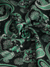 Black Paisley Pocket Square - TOSSIDO
