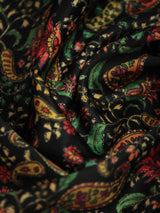 Black Paisley Pocket Square - TOSSIDO