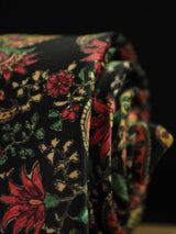 Black Paisley Printed Necktie - TOSSIDO