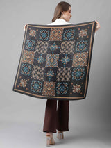 Black Paisley Scarf & Scarf Bag Set - TOSSIDO