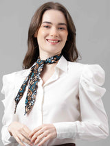 Black Paisley Scarf & Scarf Bag Set - TOSSIDO