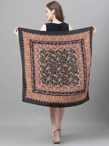 Black Paisley Scarf & Scarf Bag Set - TOSSIDO