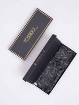 Black Paisley Woven Cravat & Pocket Square Set - TOSSIDO