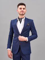 Black Paisley Woven Cravat & Pocket Square Set - TOSSIDO