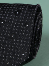 Black Paisley Woven Necktie - TOSSIDO