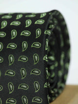 Black Paisley Woven Necktie - TOSSIDO