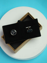 Black Peacock Cufflinks - TOSSIDO