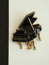 Black Piano Brooch - TOSSIDO