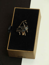 Black Piano Brooch - TOSSIDO