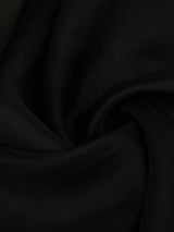 Black Solid Silk Pocket Square - TOSSIDO