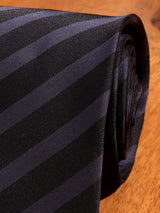 Black Stripe Woven Necktie - TOSSIDO