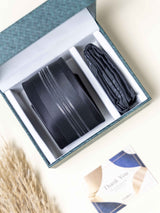 Black Stripes Necktie Gift - set - TOSSIDO