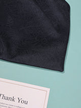 Black Tonal Paisley Woven Cravat & Pocket Square Set - TOSSIDO