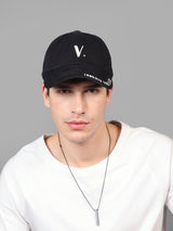 Black V Embroidered Baseball Cap - TOSSIDO