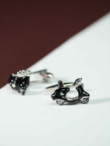 Black Vespa Cufflink - TOSSIDO