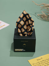 Black & Yellow Geometric Pocket Square - TOSSIDO
