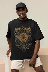 Blades and Shades Oversized Tee - TOSSIDO