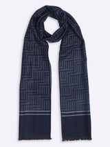 Blue Abstract Muffler - TOSSIDO