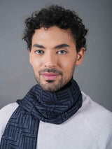 Blue Abstract Muffler - TOSSIDO