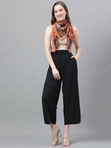 Blue And Orange Paisley Scarf & Scarf Bag Set - TOSSIDO