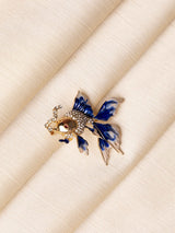 Blue Betta Fish Brooch - TOSSIDO