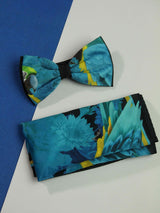 Blue Bird Bowtie & Pocket Square Set - TOSSIDO