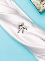 Blue Bird Flight Brooch