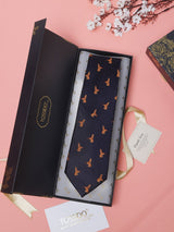 Blue Bird Teflon Silk Necktie - TOSSIDO