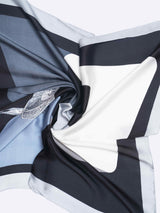 Blue & Black Horse Print Neckerchief - TOSSIDO