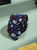 Blue Book Printed Necktie - TOSSIDO