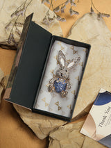 Blue Bunny Brooch - TOSSIDO