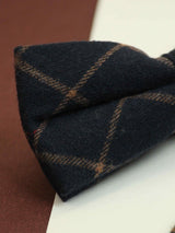 Blue Check Bowtie & Pocket Square Set - TOSSIDO