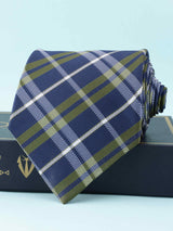 Blue Check Broad Necktie - TOSSIDO