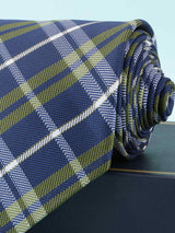 Blue Check Broad Necktie - TOSSIDO