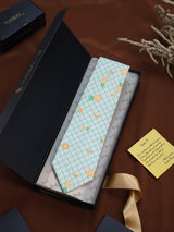 Blue Check Micro Fiber Necktie - TOSSIDO