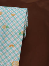 Blue Check Micro Fiber Necktie - TOSSIDO