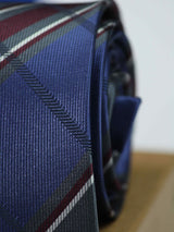 Blue Check Necktie - TOSSIDO