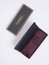 Blue Check Woven Cravat & Pocket Square Set - TOSSIDO